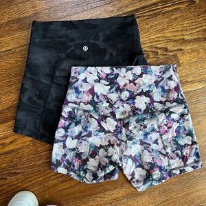 2 lululemon align shorts